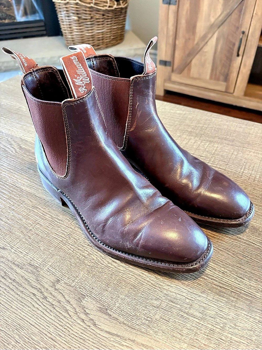 R.M. Williams Craftsman boot chestnut yearling leather AUS 7.5 F ( US 8.5 US)